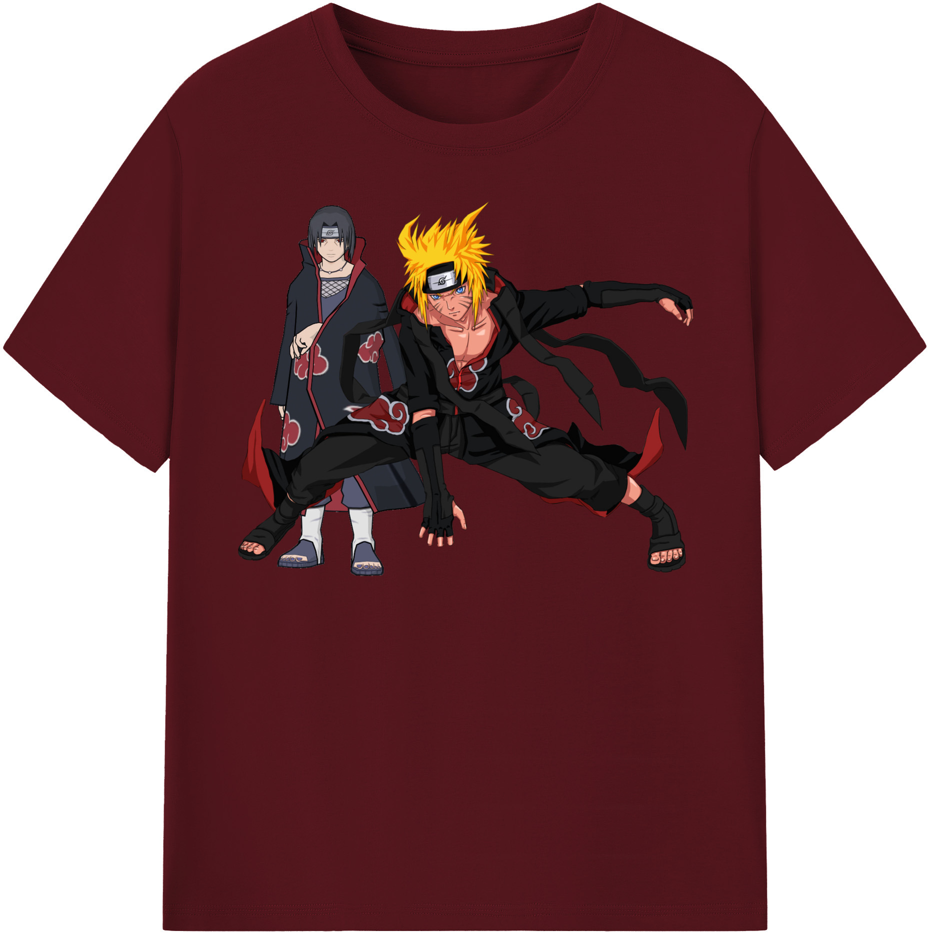 （画像用） NARUTO -ナルト- うずまき ナルト Uzumaki Naruto 綿100％半袖Tシャツ（フロントプリント）